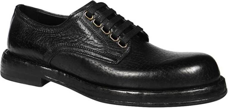 Dolce & Gabbana Zwarte Leren Loafers voor Heren Black Heren