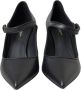 Dolce & Gabbana Zwarte leren logo hakken Mary Janes pompen schoenen Black Dames - Thumbnail 2