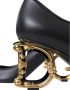 Dolce & Gabbana Zwarte leren logo hakken Mary Janes pompen schoenen Black Dames - Thumbnail 5