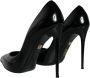 Dolce & Gabbana Zwarte Lakleren Hoge Hakken Pumps Black Dames - Thumbnail 4