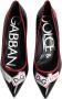 Dolce & Gabbana Zwarte leren logo print hakken pumps Black Dames - Thumbnail 3