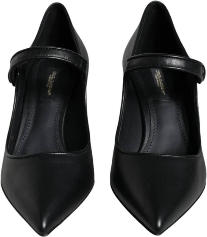 Dolce & Gabbana Zwarte leren Mary Jane-pumps Black Dames