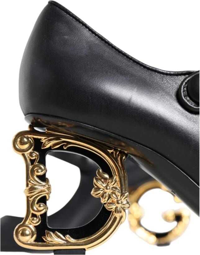 Dolce & Gabbana Zwarte leren Mary Jane-pumps Black Dames