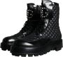 Dolce & Gabbana Zwarte Leren Mid Calf Laarzen Black Heren - Thumbnail 3