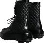 Dolce & Gabbana Zwarte Leren Mid Calf Laarzen Black Heren - Thumbnail 4