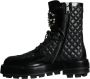 Dolce & Gabbana Zwarte Leren Mid Calf Laarzen Black Heren - Thumbnail 5