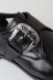 Dolce & Gabbana Zwarte Leren Monk Strap Jurk Schoenen Black Heren - Thumbnail 6