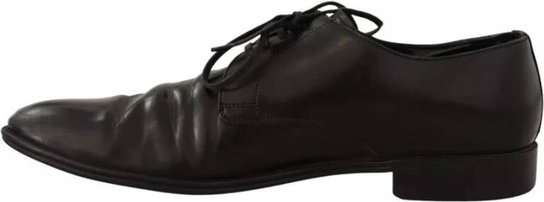 Dolce & Gabbana Zwarte Leren Oxford Formele Schoenen Black Heren