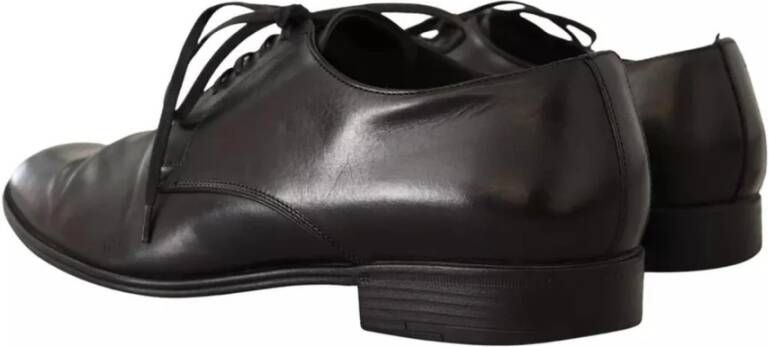 Dolce & Gabbana Zwarte Leren Oxford Formele Schoenen Black Heren