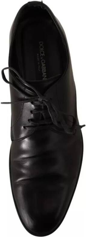 Dolce & Gabbana Zwarte Leren Oxford Formele Schoenen Black Heren