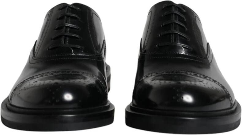 Dolce & Gabbana Zwarte leren Oxford Wingtip formele schoenen Black Heren