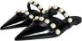 Dolce & Gabbana Zwarte Leren Platte Sandalen Black Dames - Thumbnail 3