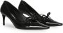 Dolce & Gabbana Zwarte leren pumps met gouden logo Black Dames - Thumbnail 4