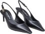 Dolce & Gabbana Zwarte leren slingback pumps Black Dames - Thumbnail 2