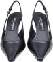 Dolce & Gabbana Zwarte leren slingback pumps Black Dames - Thumbnail 3