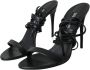 Dolce & Gabbana Zwarte leren stiletto sandalen Black Dames - Thumbnail 4