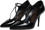 Dolce & Gabbana Zwarte leren stilettohakken met gespsluiting Black Dames - Thumbnail 4