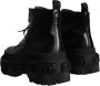 Dolce & Gabbana Zwarte Leren Trekking Enkellaarzen Black Heren - Thumbnail 4