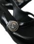 Dolce & Gabbana Zwarte Leren Versierde Slingback Schoenen Black Dames - Thumbnail 13