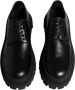 Dolce & Gabbana Zwarte Leren Veterschoenen Black Heren - Thumbnail 3