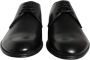 Dolce & Gabbana Zwarte Leren Veterschoenen Black Heren - Thumbnail 3