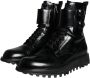 Dolce & Gabbana Zwarte Leren Veterschoenen tot Halverwege de Kuit Black Heren - Thumbnail 3