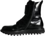 Dolce & Gabbana Zwarte Leren Veterschoenen tot Halverwege de Kuit Black Heren - Thumbnail 5