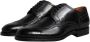 Dolce & Gabbana Zwarte Leren Wingtip Formele Schoenen Black Heren - Thumbnail 4