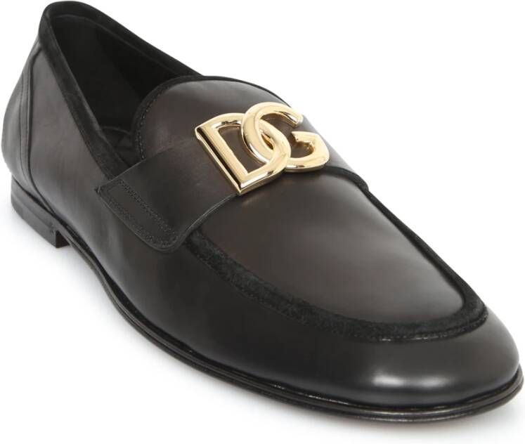 Dolce & Gabbana Zwarte Loafer Schoenen Elegante Iconische Stijl Black Heren