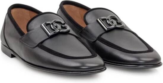 Dolce & Gabbana Zwarte Loafer Schoenen Elegante Stijl Black Heren