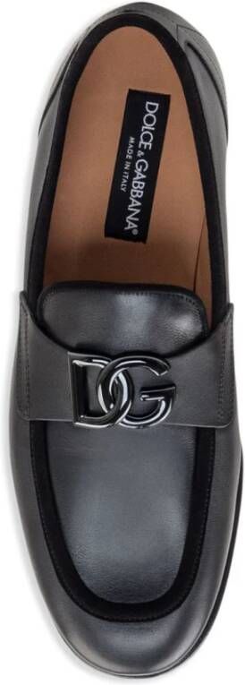 Dolce & Gabbana Zwarte Loafer Schoenen Elegante Stijl Black Heren