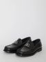 Dolce & Gabbana Zwarte Loafer Schoenen met Zilveren DG Logo Black Heren - Thumbnail 2
