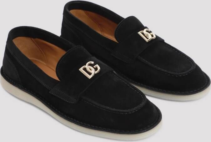 Dolce & Gabbana Zwarte Loafer Schoenen voor Vrouwen Black Dames