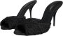 Dolce & Gabbana Zwarte Logo Detail Hakken Sandalen Black Dames - Thumbnail 3