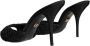 Dolce & Gabbana Zwarte Logo Detail Hakken Sandalen Black Dames - Thumbnail 4