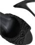 Dolce & Gabbana Zwarte Logo Detail Hakken Sandalen Black Dames - Thumbnail 6