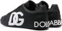 Dolce & Gabbana Zwarte Logo Print Leren Sneakers Black Heren - Thumbnail 4