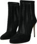 Dolce & Gabbana Zwarte Mesh Stiletto Enkellaarsjes Schoenen Black Dames - Thumbnail 3