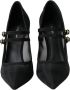 Dolce & Gabbana Zwarte Mesh Mary Janes Hakken Pumps Black Dames - Thumbnail 2