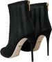 Dolce & Gabbana Zwarte Mesh Stiletto Enkellaarsjes Schoenen Black Dames - Thumbnail 9