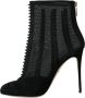 Dolce & Gabbana Zwarte Mesh Stiletto Enkellaarsjes Schoenen Black Dames - Thumbnail 10