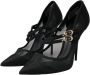 Dolce & Gabbana Zwarte Mesh Stiletto Pumps Black Dames - Thumbnail 3