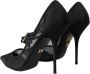 Dolce & Gabbana Zwarte Mesh Stiletto Pumps Black Dames - Thumbnail 4