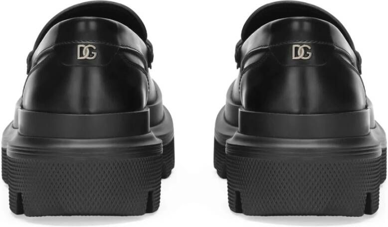 Dolce & Gabbana Zwarte Mocassin Schoenen Black Heren