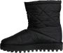 Dolce & Gabbana Zwarte Nylon Gevoerde Mid Calf Laarzen Black Dames - Thumbnail 5