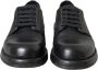 Dolce & Gabbana Zwarte Horse Leather Derby Dress Schoenen Black Heren - Thumbnail 9