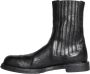 Dolce & Gabbana Zwarte Paardenleren Mid Calf Laarzen Black Heren - Thumbnail 5