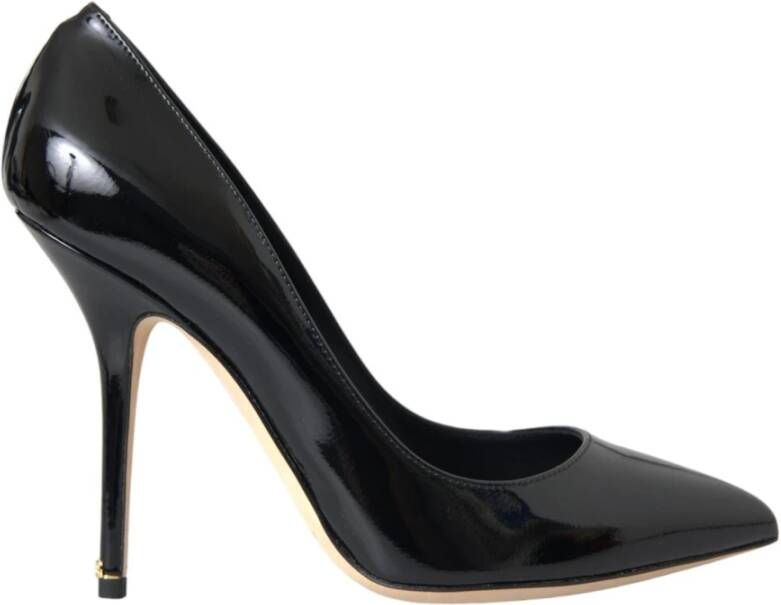 Dolce & Gabbana Zwarte Patent Leren Stiletto Pumps Black Dames