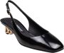 Dolce & Gabbana Zwarte Patentleren Slingback met DG Hak Black Dames - Thumbnail 9