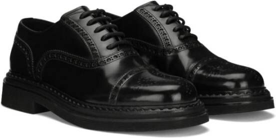 Dolce & Gabbana Klassieke Zwarte Platte Schoenen Black Heren